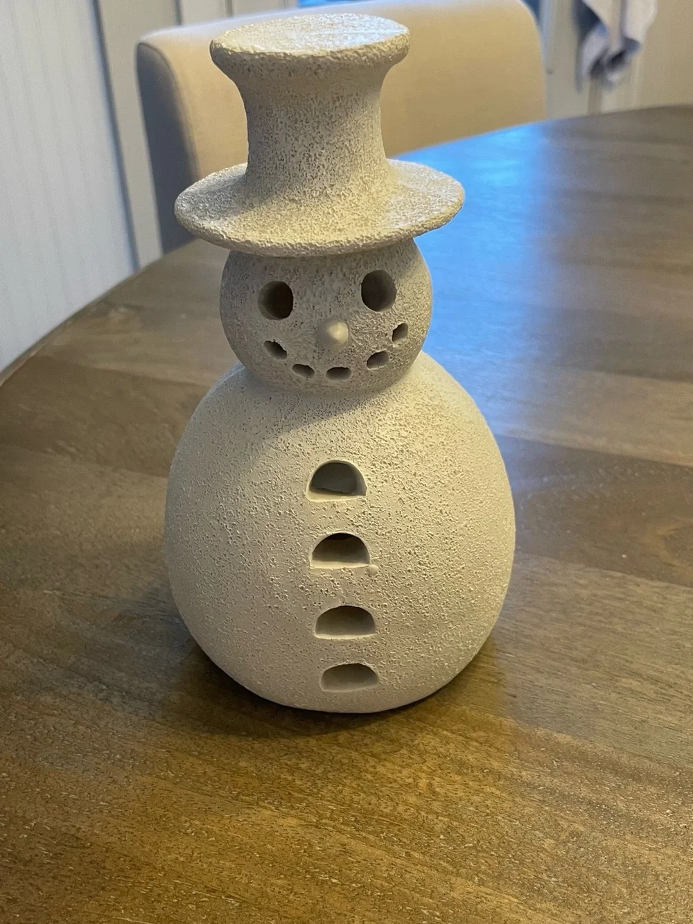Holiday popular viral Snowman - Whitish grey  Almost 6 inches